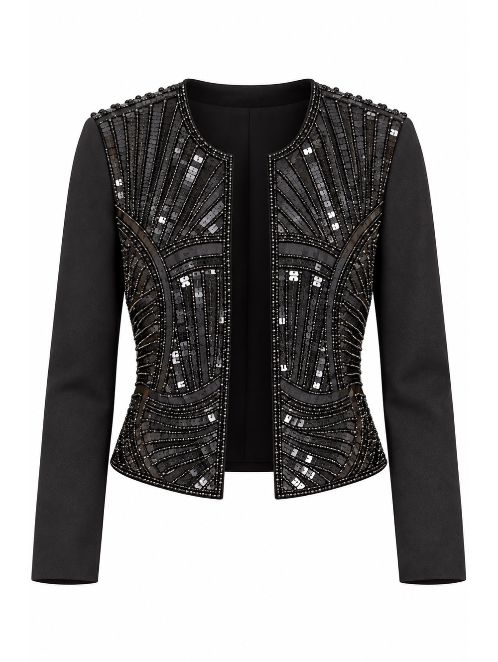 Caché Black Beaded Jacket